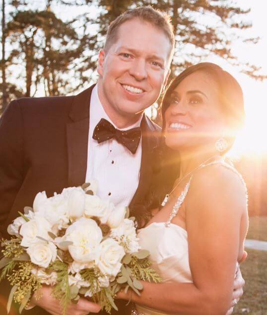 Emilio Owen mother Kenya Duke and stepfather Gary Owen on their wedding.